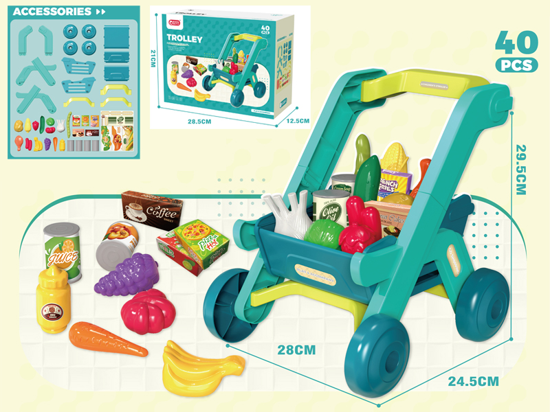 40PCS Shopping Cart