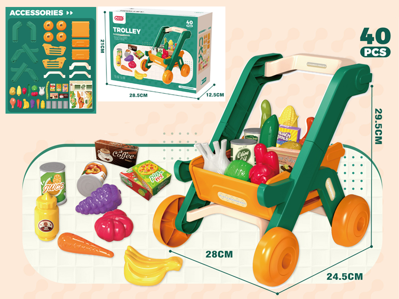 40PCS Shopping Cart