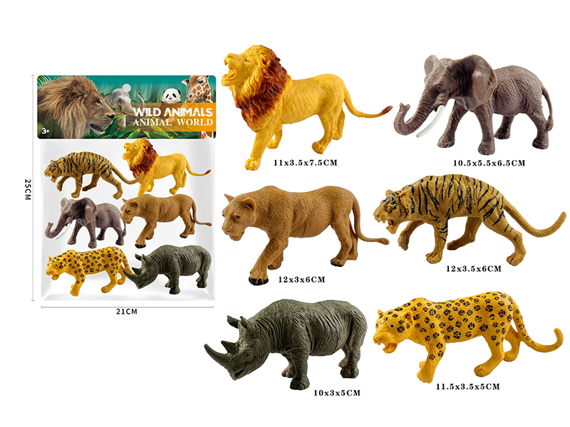 Wild Animals 6pcs