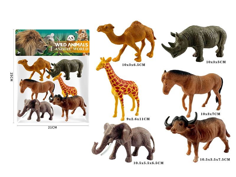 Wild Animals 6pcs