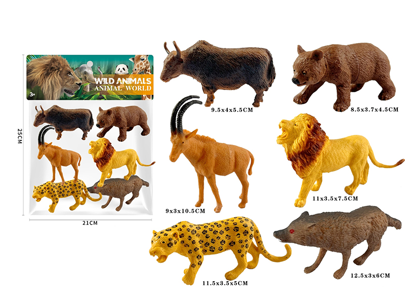 Wild Animals 6pcs
