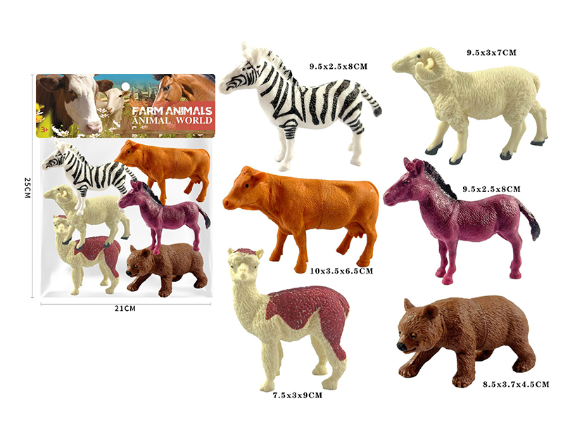 Farm Animals 6pcs
