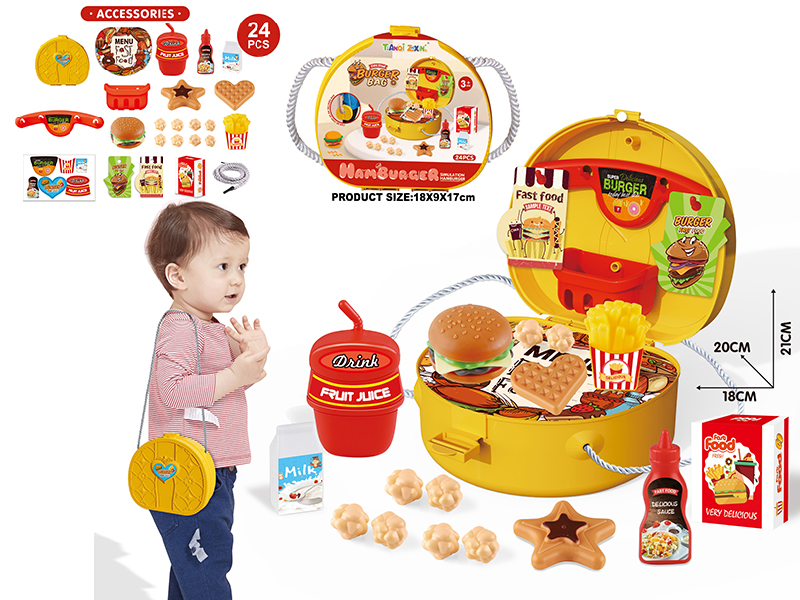 Fast Food Burger Shoulder Bag 24pcs