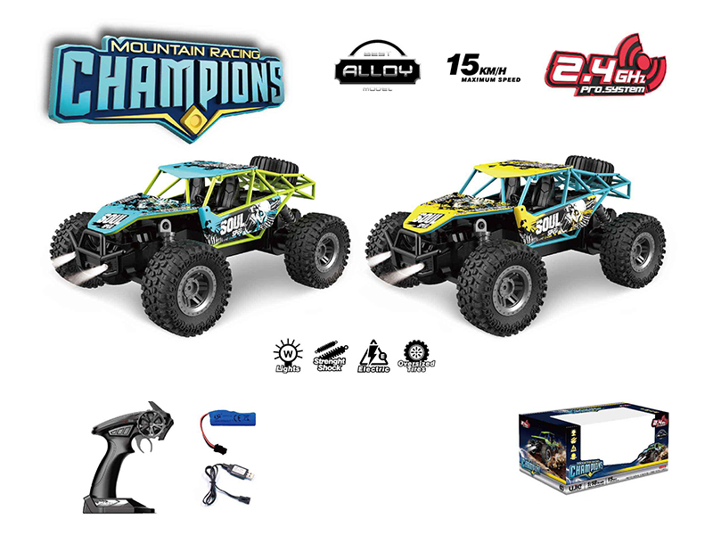 1:18 2.4G R/C Alloy High-Speed Off-Road Vehicle With Light