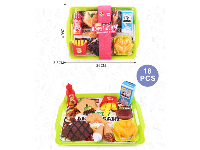 18PCS Hamburg Toy Set