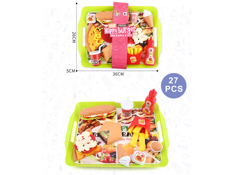 27PCS Hamburg Pizza Toy Set