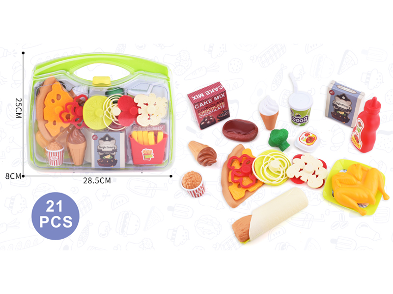 21PCS Pizza Toy Set