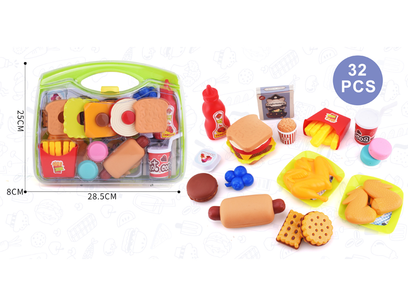 32PCS Hamburg Toy Set