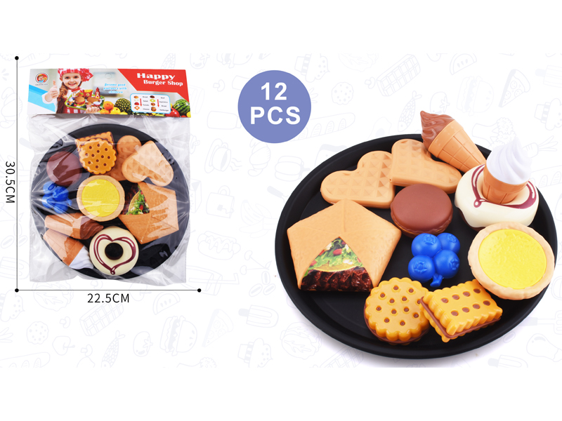 12PCS Dessert Toy Set