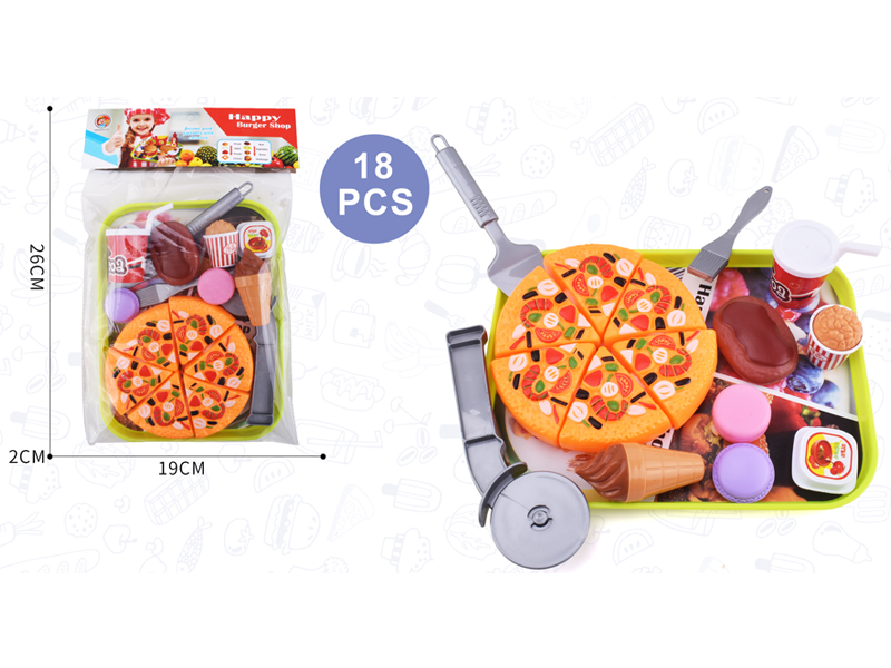 18PCS Cuttable Pizza Toy Set