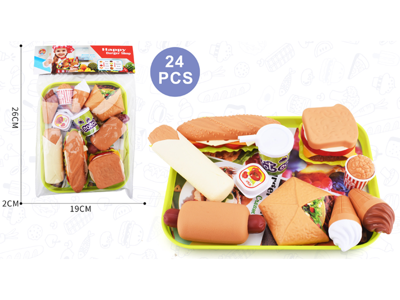 24PCS Hamburg Toy Set