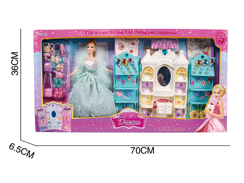 29cm Doll Dressing Table Set