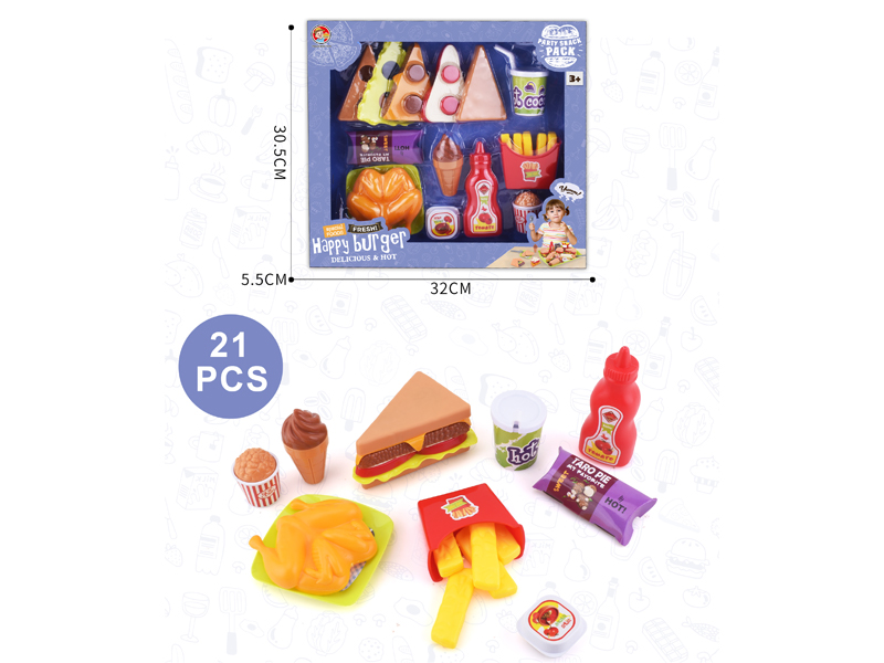 21PCS Hamburg Toy Set