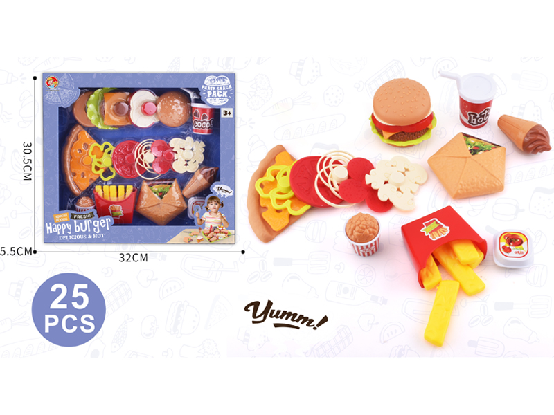 25PCS Hamburg Toy Set