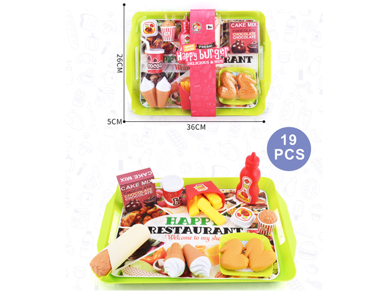 19PCS Dessert Tray Toy Set