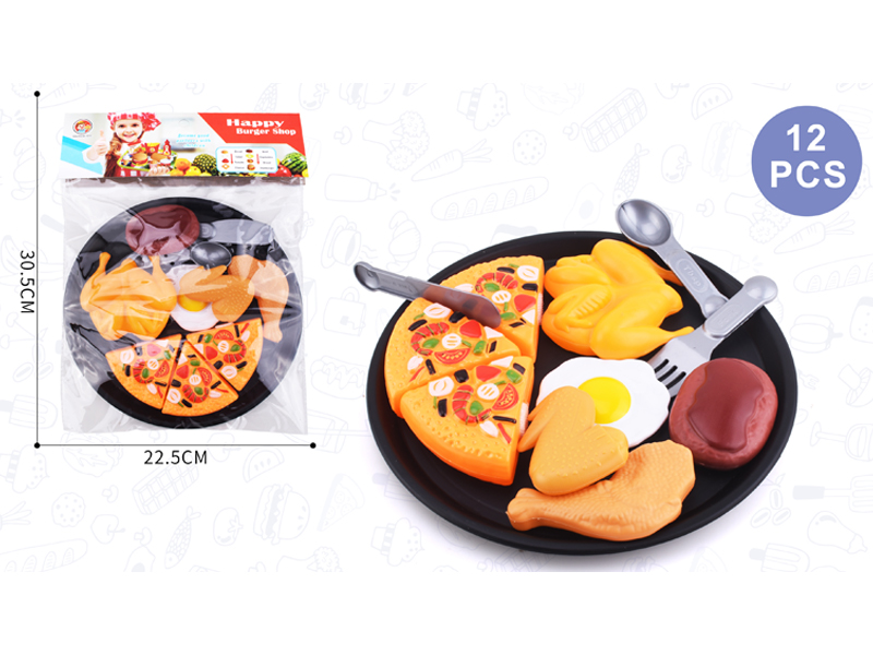 12PCS Cuttable Pizza Toy Set