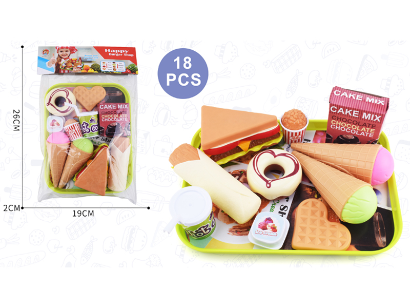 18PCS Hamburg Toy Set