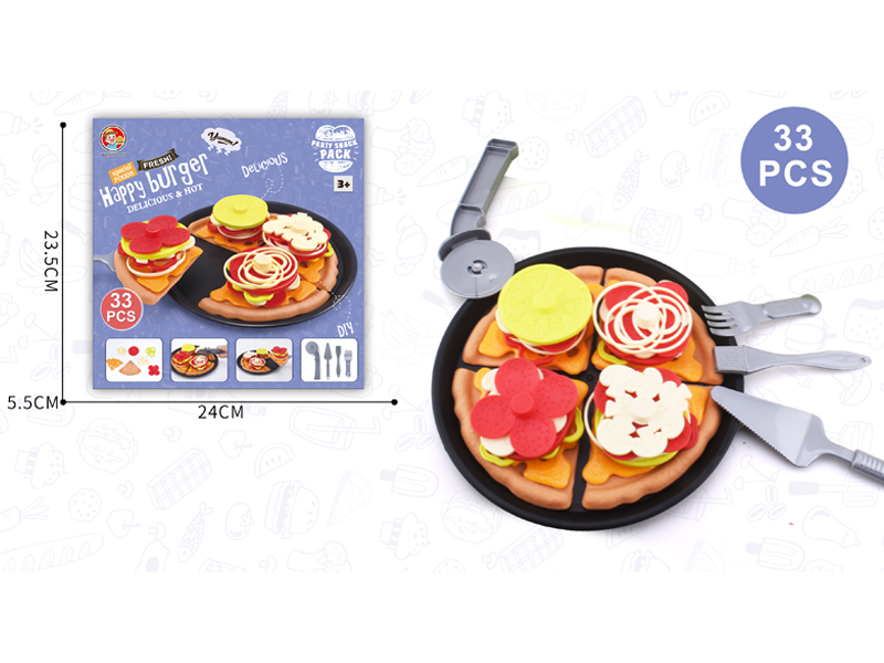 33PCS Pizza Toy Set