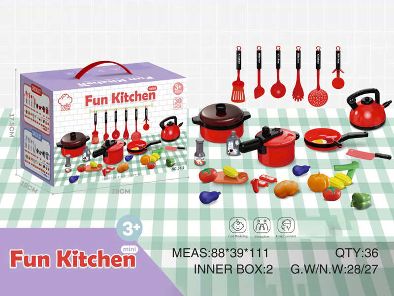 30PCS Simulated Kitchen Utensils