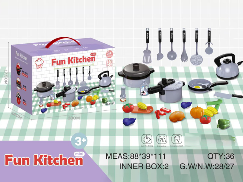 30PCS Simulated Kitchen Utensils