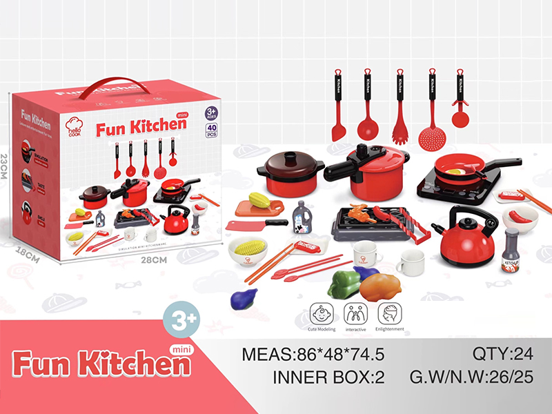 40PCS Simulated Kitchen Utensils