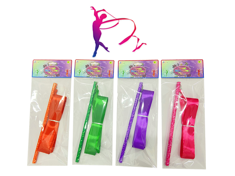 4M Sequin Handle Rotating Ribbon Rhythmic Gymnastics Stick