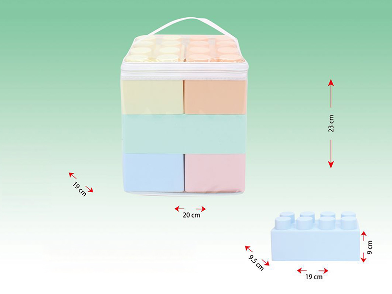 6pcs Macaroon Color Large Building Blocks