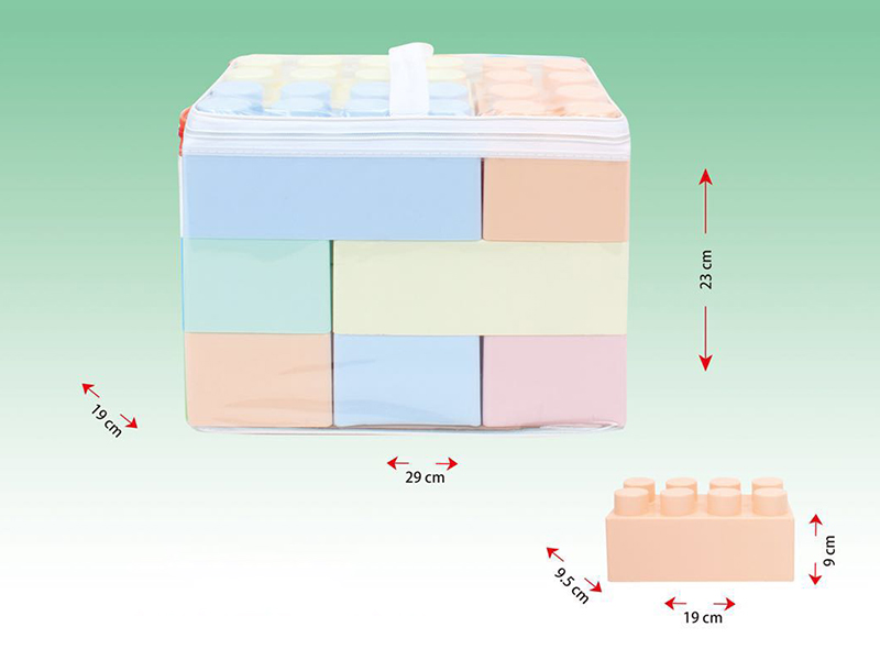 9pcs Macaroon Color Large Building Blocks
