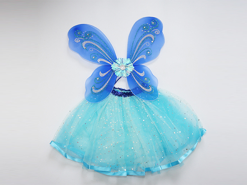 Blue Phoenix Dance Butterfly Angel Wings Set