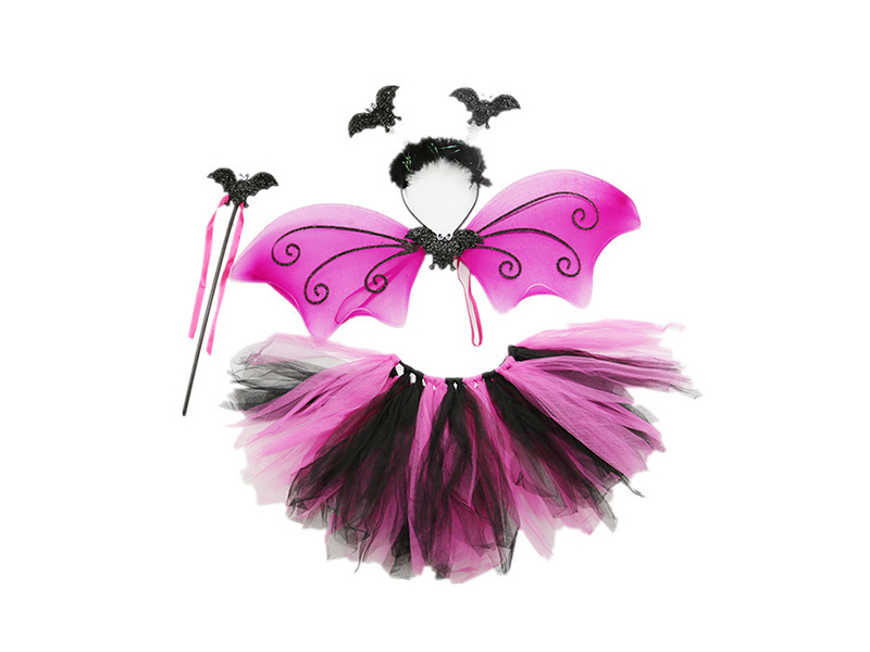 4PCS Purple Bat Wings Set