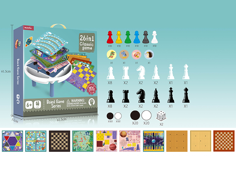 26 In 1 Board Game Table