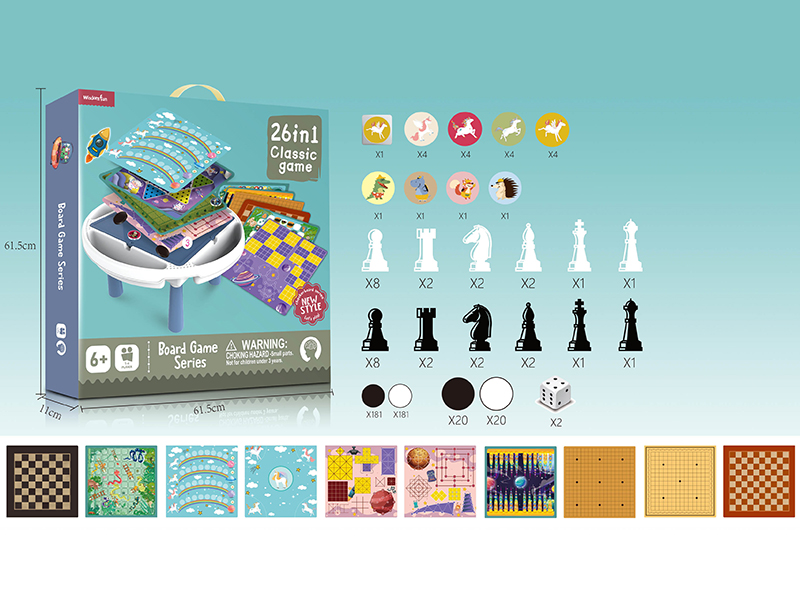26 In 1 Board Game Table