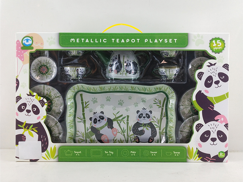 Panda Pattern Tea Set (15PCS)
