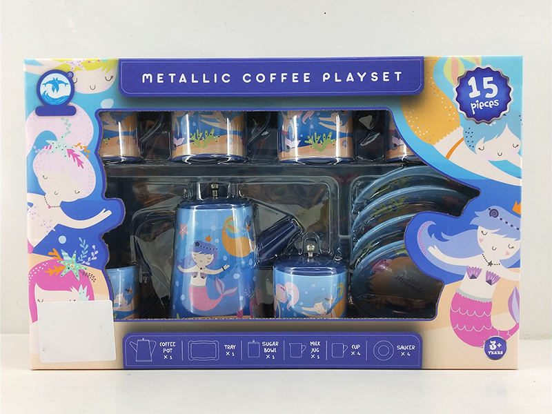 Metallic Coffee Set (14PCS)