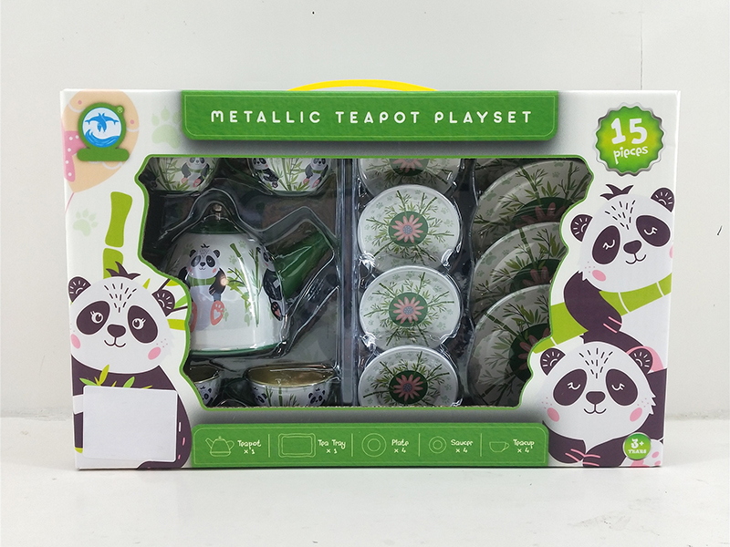 Panda Pattern Tea Set (15PCS)