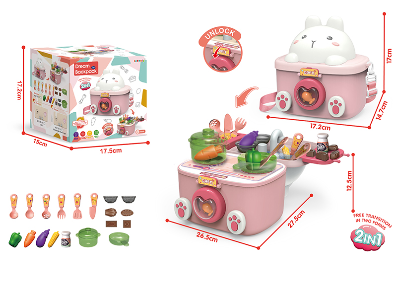 Kitchen Set Storage Rabbit Backpack