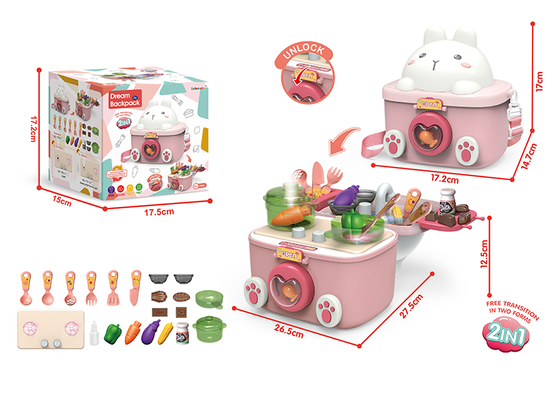 Kitchen Storage Rabbit  Backpack(With Light)