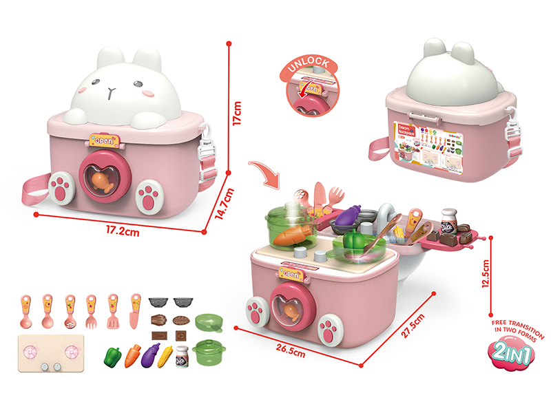 Kitchen Storage Rabbit  Backpack(With Light)
