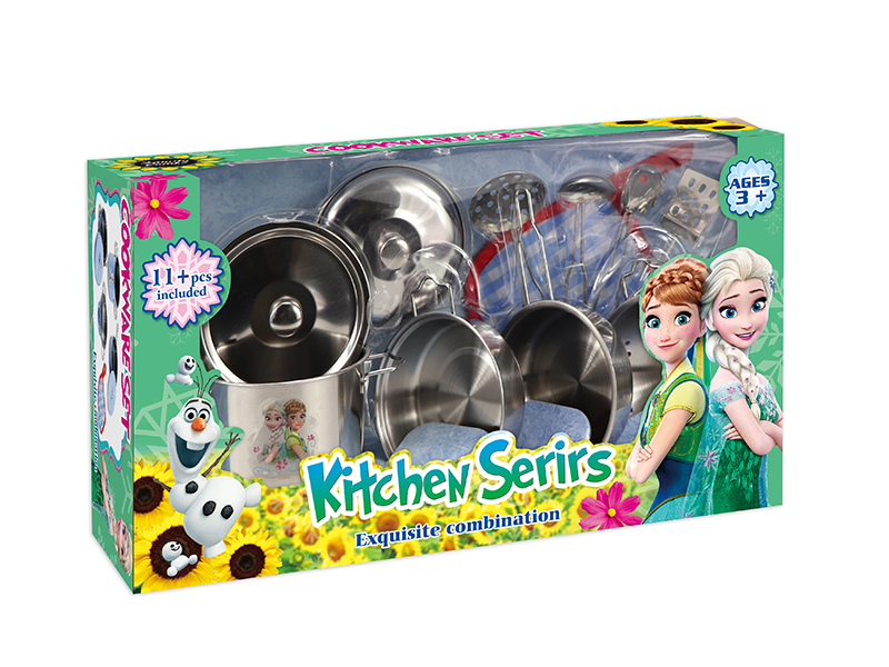 Frozen Stainless Steel Tableware Set 11pcs