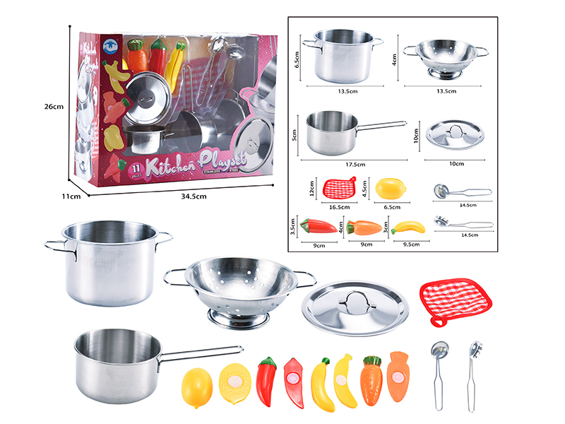 Stainless Steel Tableware Set 9pcs