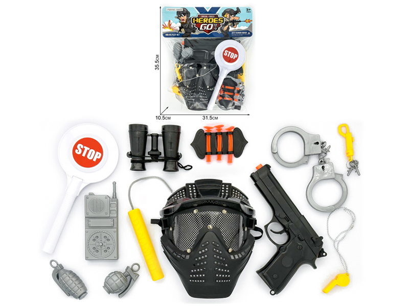 15PCS Military Police Toy Set