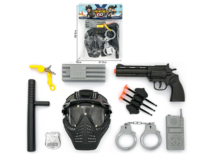 12PCS Military Police Toy Set