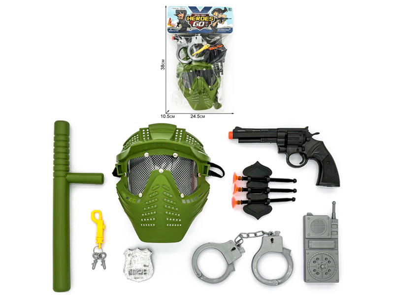 11PCS Military Police Toy Set