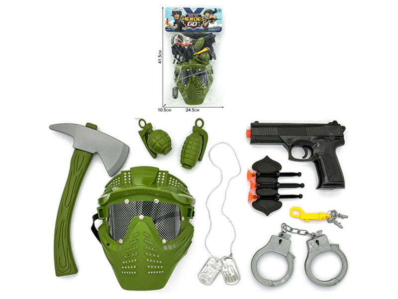12PCS Military Police Toy Set