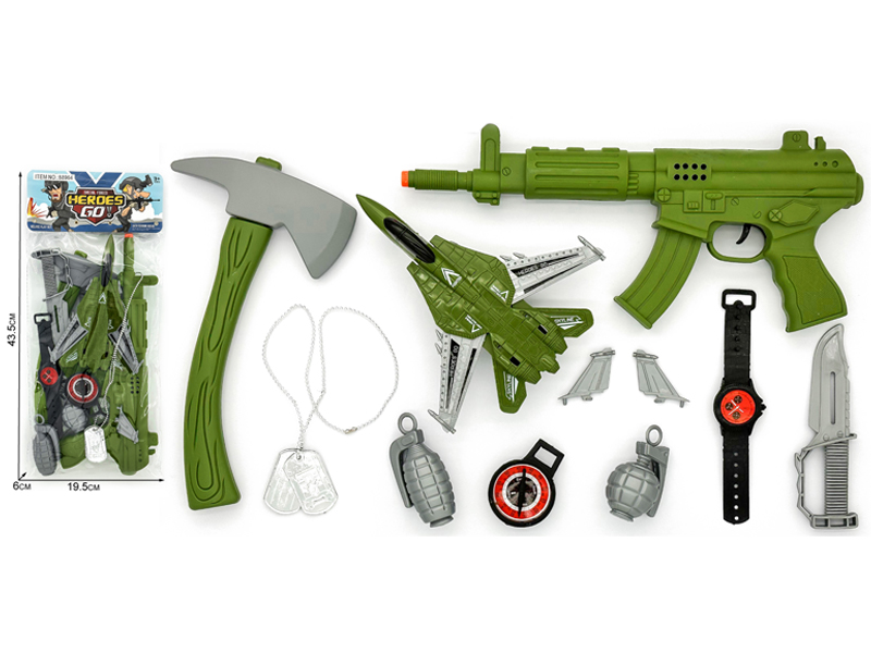 11PCS Military Police Toy Set