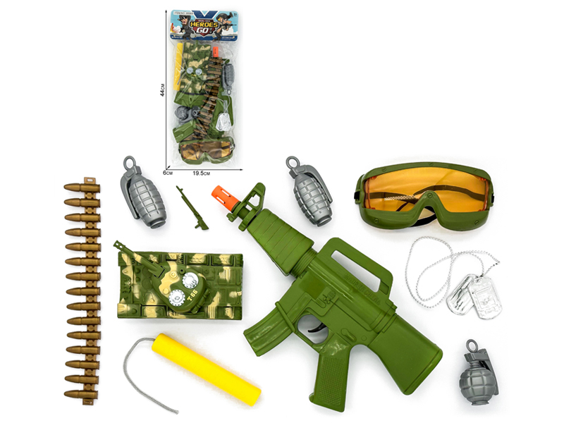 10PCS Military Police Toy Set