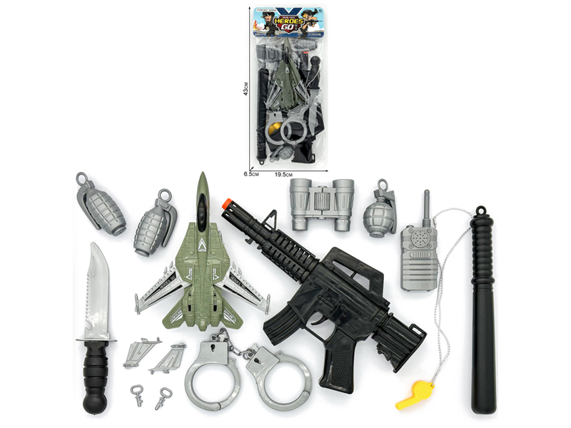 15PCS Military Police Toy Set