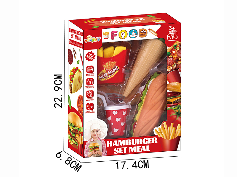 Hot Dog Ice Cream Fast Food Set