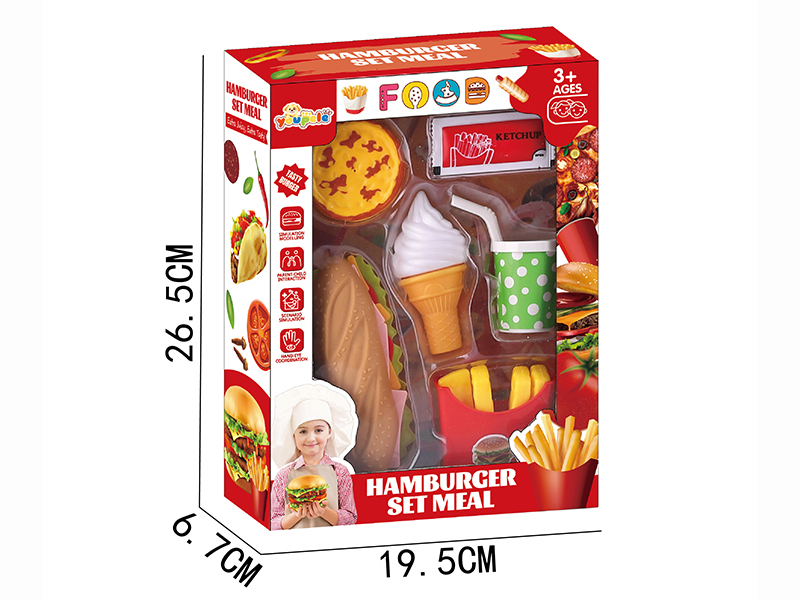 Hot Dog Egg Tart Fast Food Set