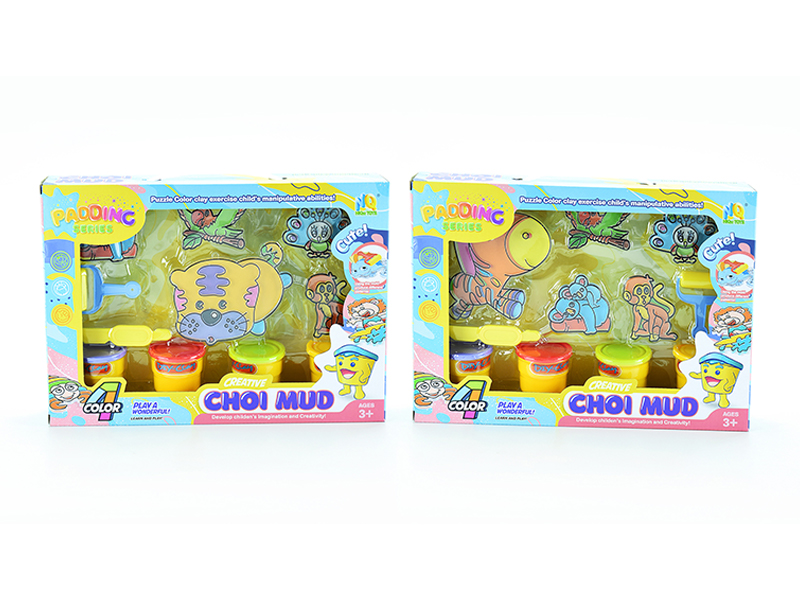 Animal Colored Mud Toy Set